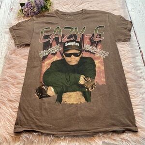 NWOT Eazy-E Express Yourself Brown Unisex Short Sleeve Tee sz S